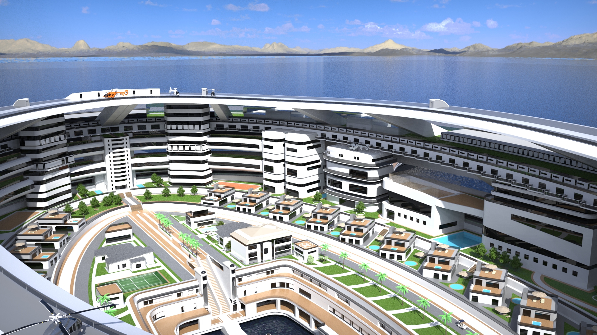 Гігантське плавуче місто може стати найбільшою яхтою у світі (фото)